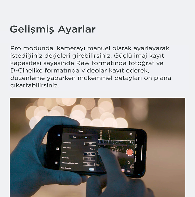 Dji Osmo Pocket-telefon-uygulaması